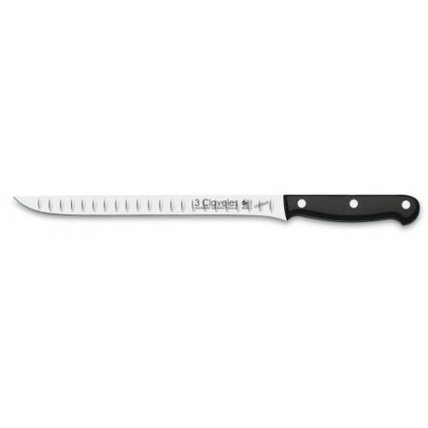CUCHILLO JAMONERO ALVEOLADO 24CM UNIBLOCK