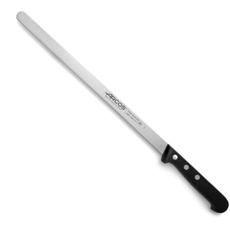 Cuchillo jamonero Arcos Universal 282004 de Acero Nitrum, con Mango de Polioximetileno y hoja de 29 cm en estuche