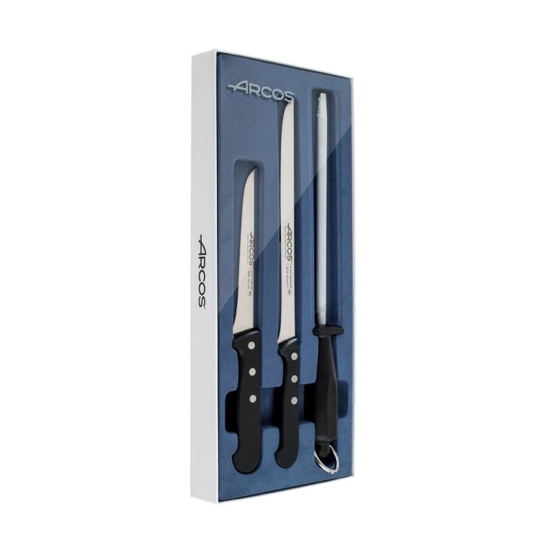 

Cuchillo jamonero set univ acero nitrum ne 3 pz - Arcos