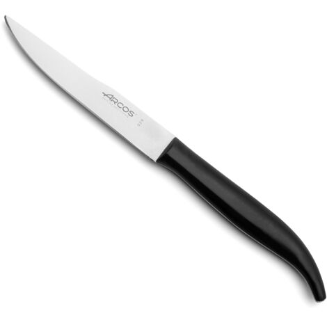 Cuchillo Liso Chuletero Arcos de Mesa 372900 monoblock de una pieza de acero inoxidable de y hoja de 11 cm en caja