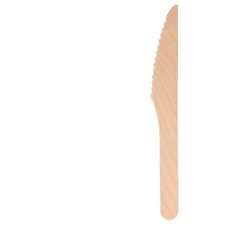 CUCHILLO MADERA 16CM MARRÓN -100U-
