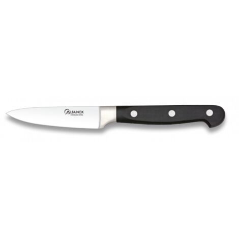 Cuchillo Mondador Martinez Albainox con Mango de Polioximetileno y Hoja de Acero Inox de 9 cm, en blister de presentación 17178