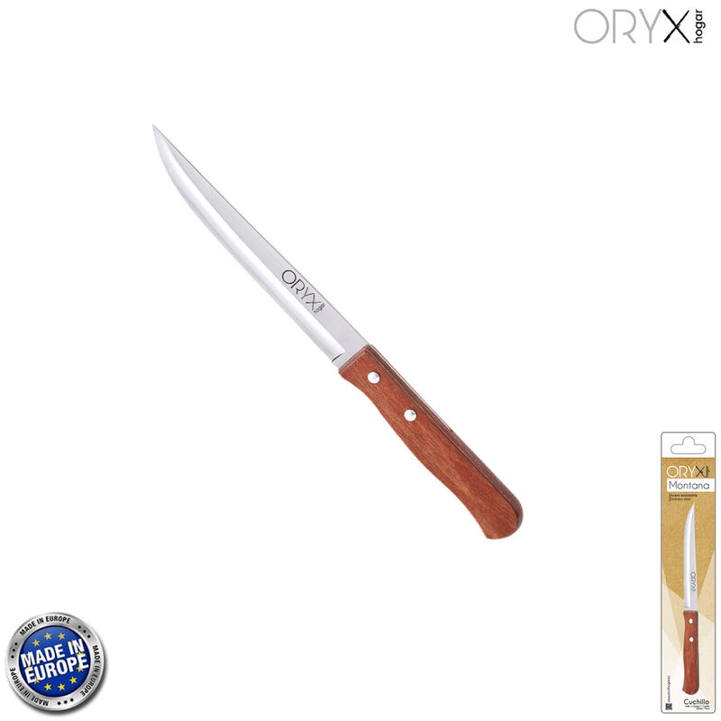 

Cuchillo Montana Cocina Hoja Acero Inoxidable 13 cm. Mango Madera