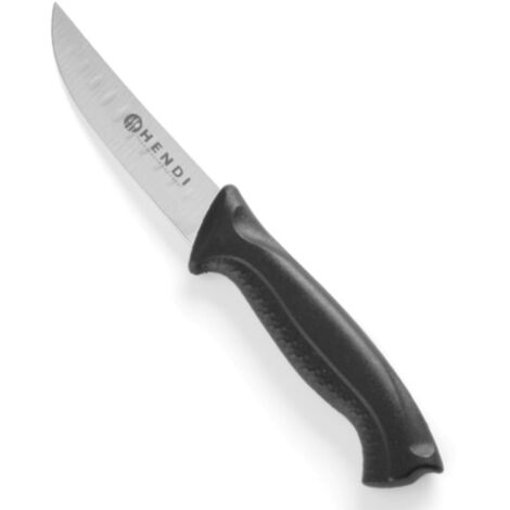 Cuchillo multiusos profesional corto negro HACCP de 90 mm - Hendi 842201