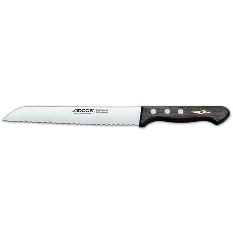 Cuchillo Panero Arcos Palisandro 271500 de acero inoxidable Nitrum y mango de madera de Palisandro con hoja de 20 cm, y Funda Hoja