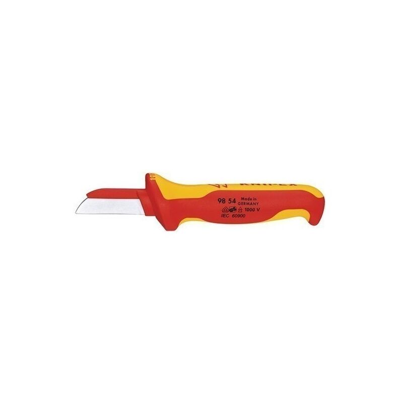 

Cuchillo recto aislado 1000V cuchilla recubierta - Knipex