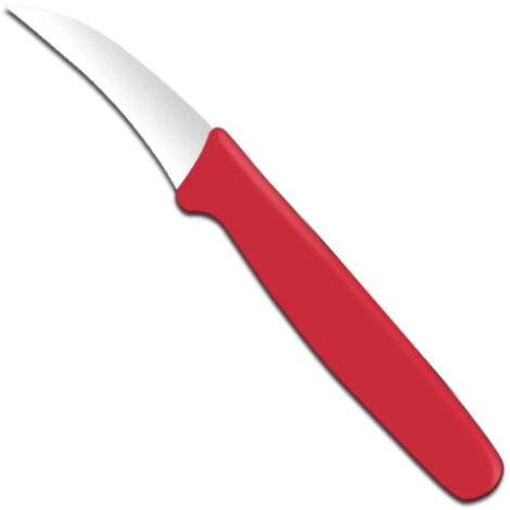 Cuchillo pelador de hoja curva de 158 mm - Rojo