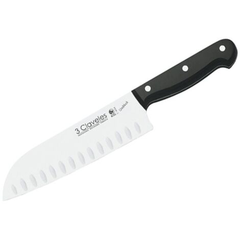 CUCHILLO SANTOKU ALVEOLADO - 18 CM
