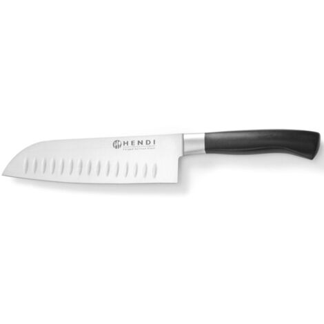 Cuchillo Santoku profesional con filo de bolas Profi Line 180 mm - Hendi 844274