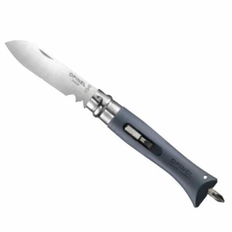 Cuchillo Virobloc Inox N° 9 Brico Gris Opinel
