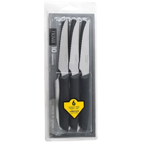 CUCHILLOS CHULETERO NOVA SET 6 - 110 MM