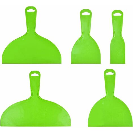 cuchillos de masilla de plástico, espátulas de masilla flexibles, herramienta raspadora para reparación, papel pintado, horneado, masilla de coche y pintura (verde)