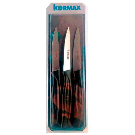 CUCHILLOS MONDADOR 9 CM MANGO NEGRO PACK 3