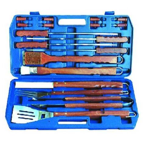 Cuchillos para barbacoa pz.18 Mango de madera Val Lapillo 00649