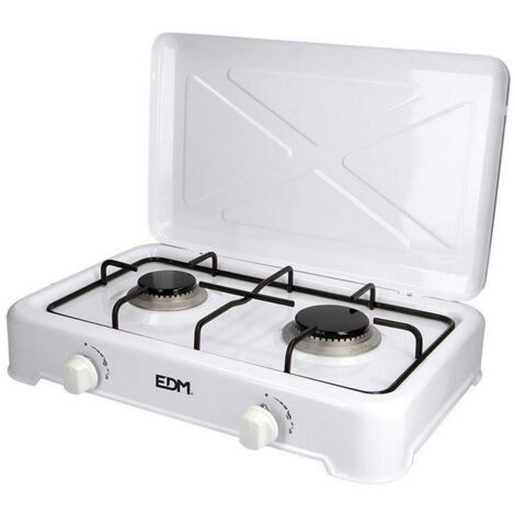 Cucina a gas smaltata 2 fuochi 46x30x12cm edm