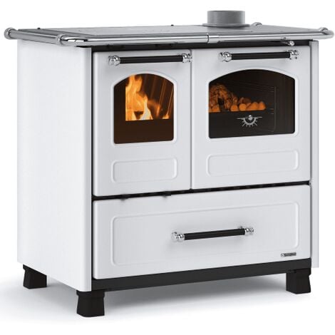 Cucina a Legna NORDICA Family 4,5 Dx Potenza Termica 9 kW 258 m3 Bianca
