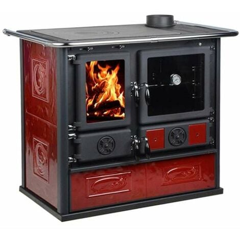 Cucina a Legna Rosa Liberty Bordeaux Nordica