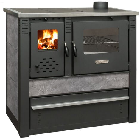 Cucina a legna VULCANO 10.0 KW GRAY
