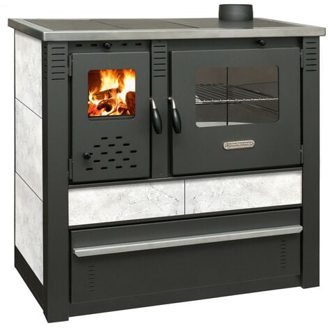 Cucina a legna VULCANO 10.0 KW WHITE