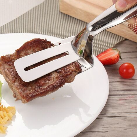 strumenti di cottura per pizza per barbecue pancake e pane multiuso bistecca fritta pala pinze da cucina in acciaio inox 304 Ruichicoo 