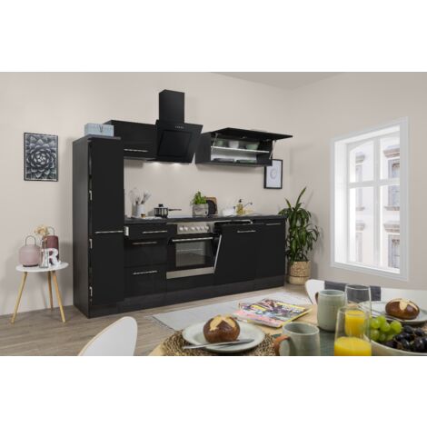 Cucina blocco cucina blocco cucina rovere nero Amanda 250 cm Respecta Premium