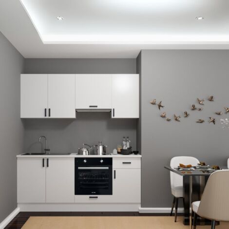 Cucina completa di elettrodomestici Taurus195 colore bianco