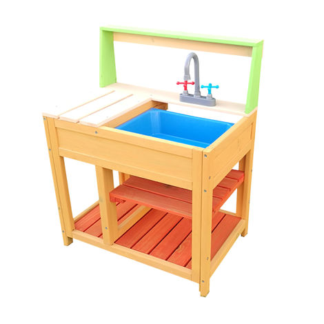 Mobile In Legno Per Lavello Cucina.Cucina Da Esterni Per Bambini In Legno Cucina Giocattolo Per Giardino Terrazza E Balcone Con Lavello 52418