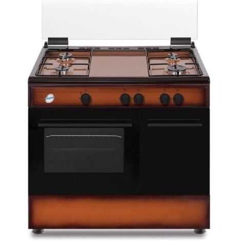 Cucina Ducati SD490GB 90x60 Cm 4 Fuochi A Gas Forno A Gas Marrone Sfumato