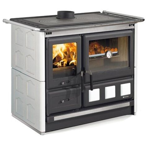 Cucina elettrica Sconosciuta Nordica ROSA XXL VST MAIOLICA Cucina a legna 8,5 kw - 244 m³ riscaldabili - bianco infinity - BIIN (7015148)