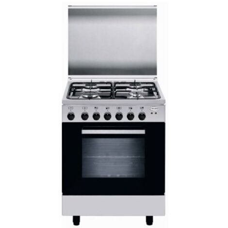 Cucina Glem Gas A66MI acciaio inox 2297 W 59,4 litri