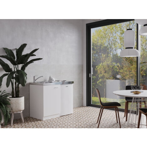 Cucina Minicucina Cucina singola Cucinino Dispensa Bianco Levin 100 cm Respecta