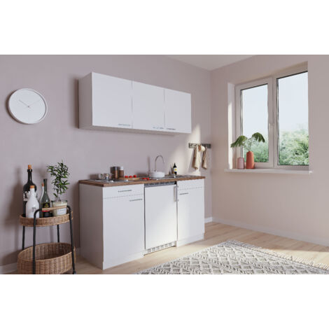 Cucina Minicucina Cucina singola Cucinino Dispensa Bianco Luis 150 cm Respecta