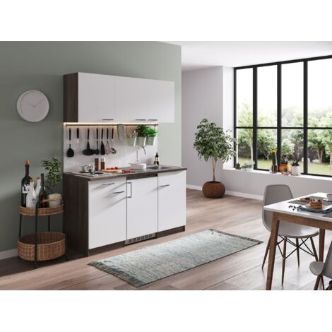 Cucina Modulo cucina cucina singola rovere York bianco Oliver 150 cm Respecta