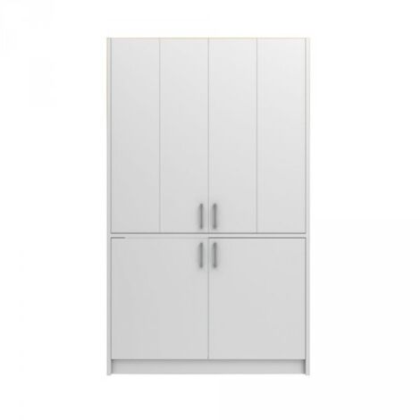 Cucina monoblocco Fold Evolution struttura e ante a libro bianco