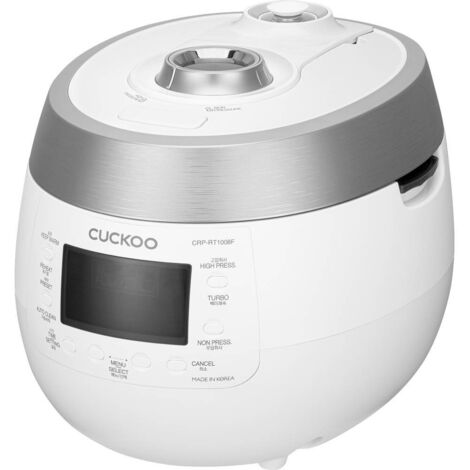 Cuckoo CRP-RT1008F cuiseur à riz blanc et argenté 1,8 L
