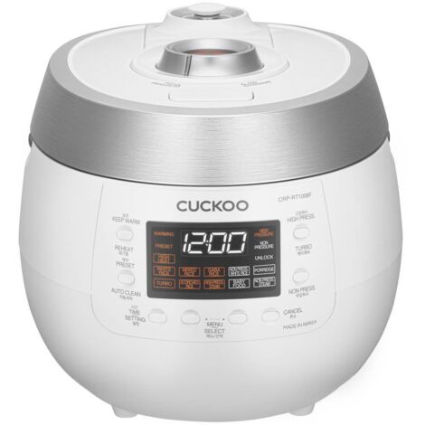 Cuckoo CRP-RT1008F Cuoci riso Bianco/Argento con display