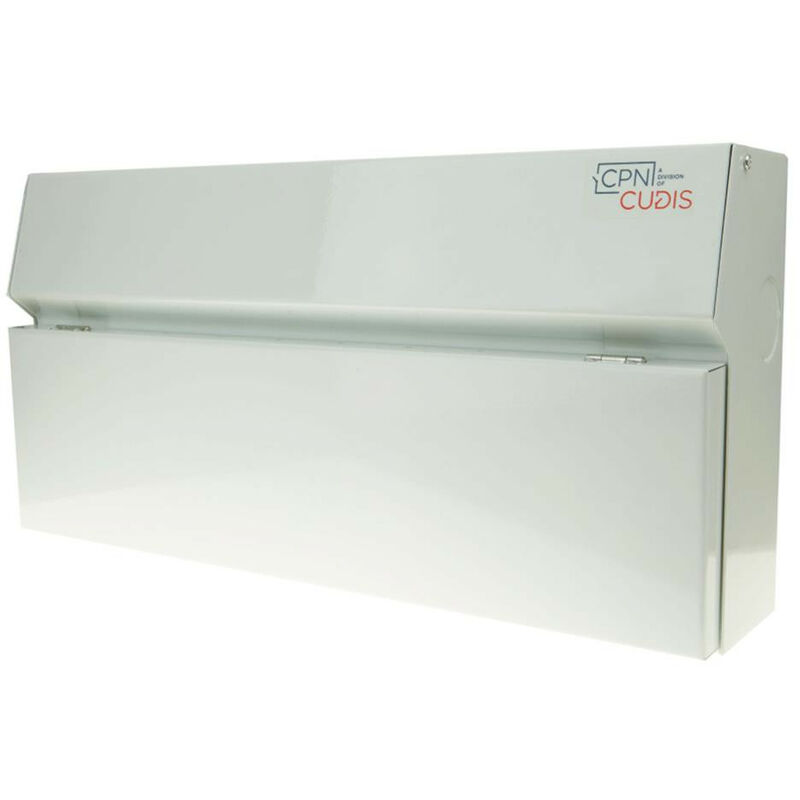 Cudis 22 Way Lumo Metal Consumer Unit with Busbar without Incomer - White