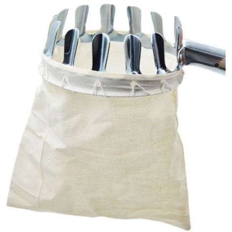 Cueille-fruit  métallique  portable – Pour verger et jardin  –  Haute portée