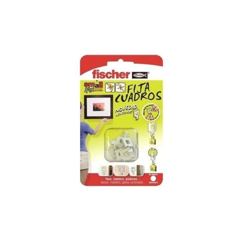 

Colgador Cuadros Negro 8 Pz - Fischer