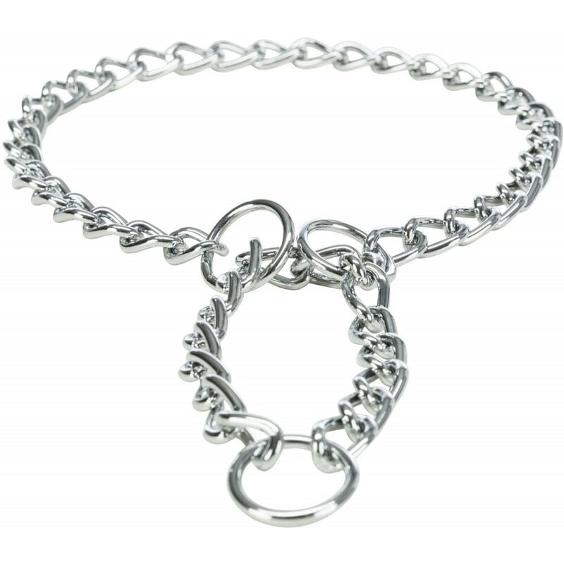 

Cuello con tope de cadena, una sola fila. Tamaño: XL Dimensiones: 65 cm/3 mm para perros