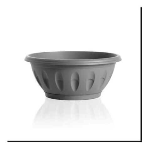 Cuenco Alba 40cm Gris Con Platillo