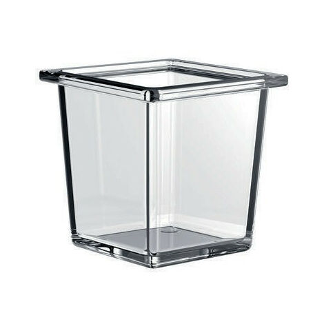 Cuenco de cristal de emco liaison cuadrado para barandilla,