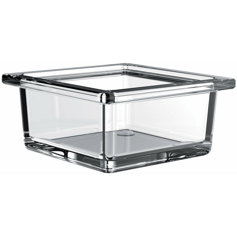 

Cuenco de cristal de enlace Emco cuadrado para barandilla, cristal transparente, plano - 186600000