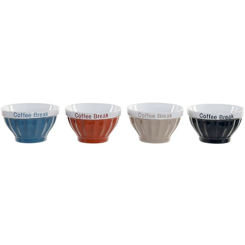 

Cuenco DKD Home Decor Gres Vintage (380 ml) (4 pcs) (13 x 13 x 7.5 cm)