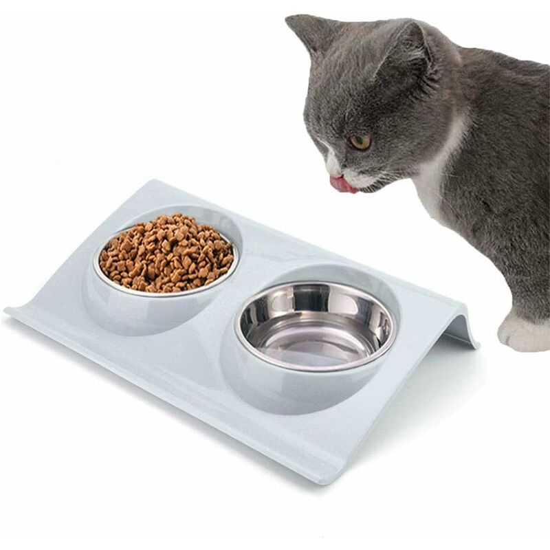 

Cuenco doble, cuenco doble para gatos, cuenco doble para perros pequeños, cuenco doble para mascotas, cuenco doble para gatos, cuenco para gatos y