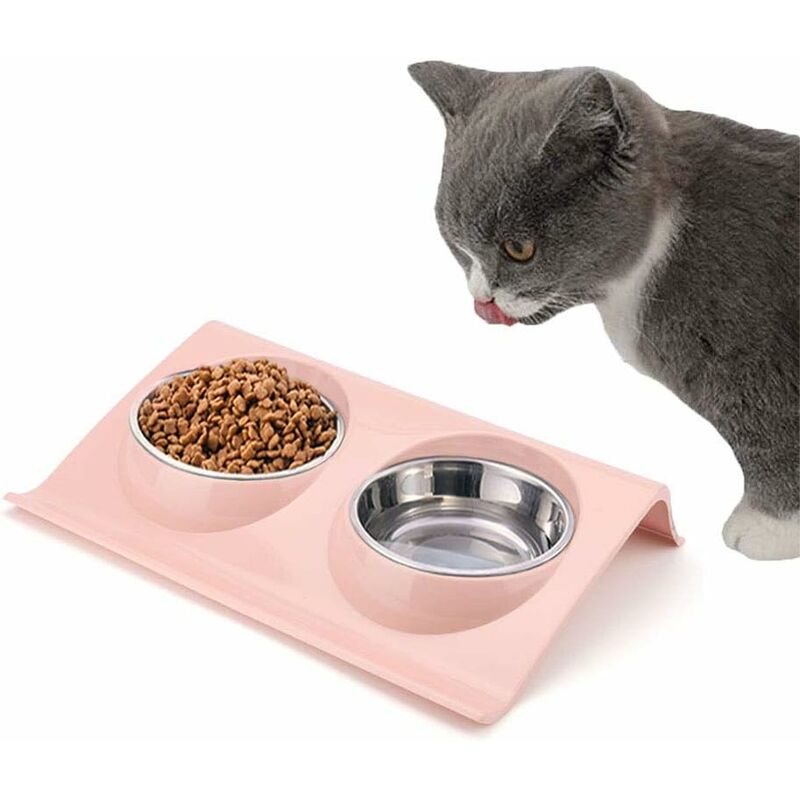 

Cuenco doble, cuenco doble para gatos, cuenco doble para perros pequeños, cuenco doble para mascotas, cuenco doble para gatos, cuenco para gatos y