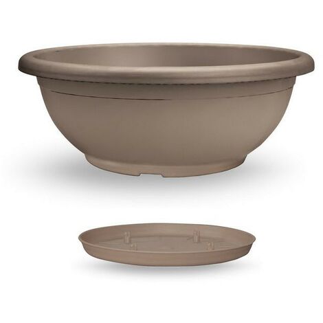 Cuenco Naxos con platillo entrelazado  Avana - 50 cm