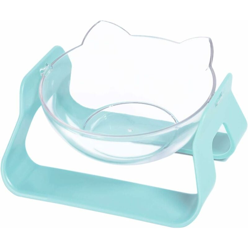

Cuenco para gatos Cuenco para comida Soporte para agua para gatos Cuenco elevado para gatos Cuenco antideslizante Comida para gatos elevada Plástico