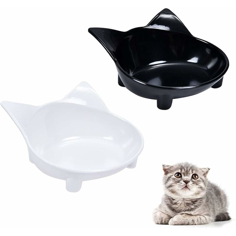

Cuenco para gatos poco profundo Cuenco para gatos de melamina antideslizante Cuenco para gatos de melamina antideslizante para aliviar la fatiga de