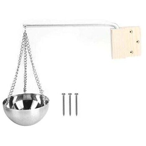 Cuenco para hierbas de sauna de 12 cm de largo, cuenco de acero para sauna, cuenco aromático para sauna, taza, cuenco para aceites esenciales, accesorios para salas de sauna